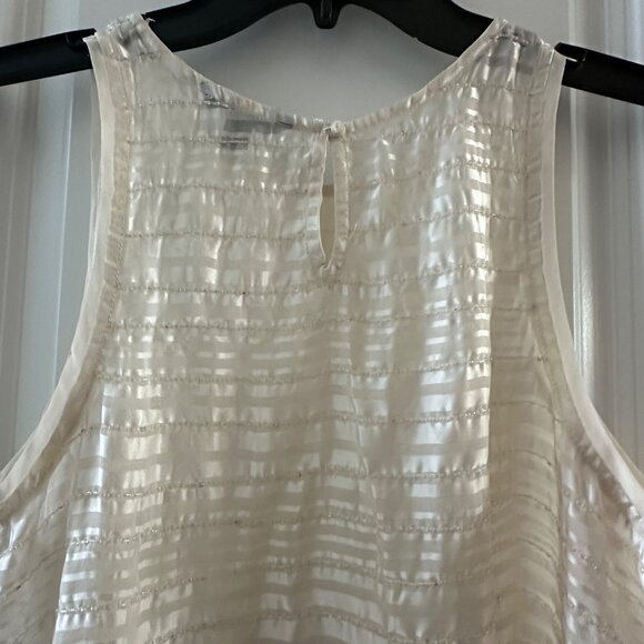 American Eagle Outfitters Womens Ivory Textured Sleeveless Tank Top Size M - Picture 4 of 8